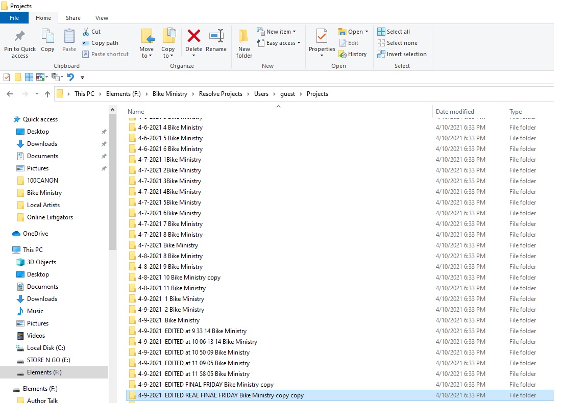 1 Folder - Project Saved on F External Hard Drive appears as a folder.jpg