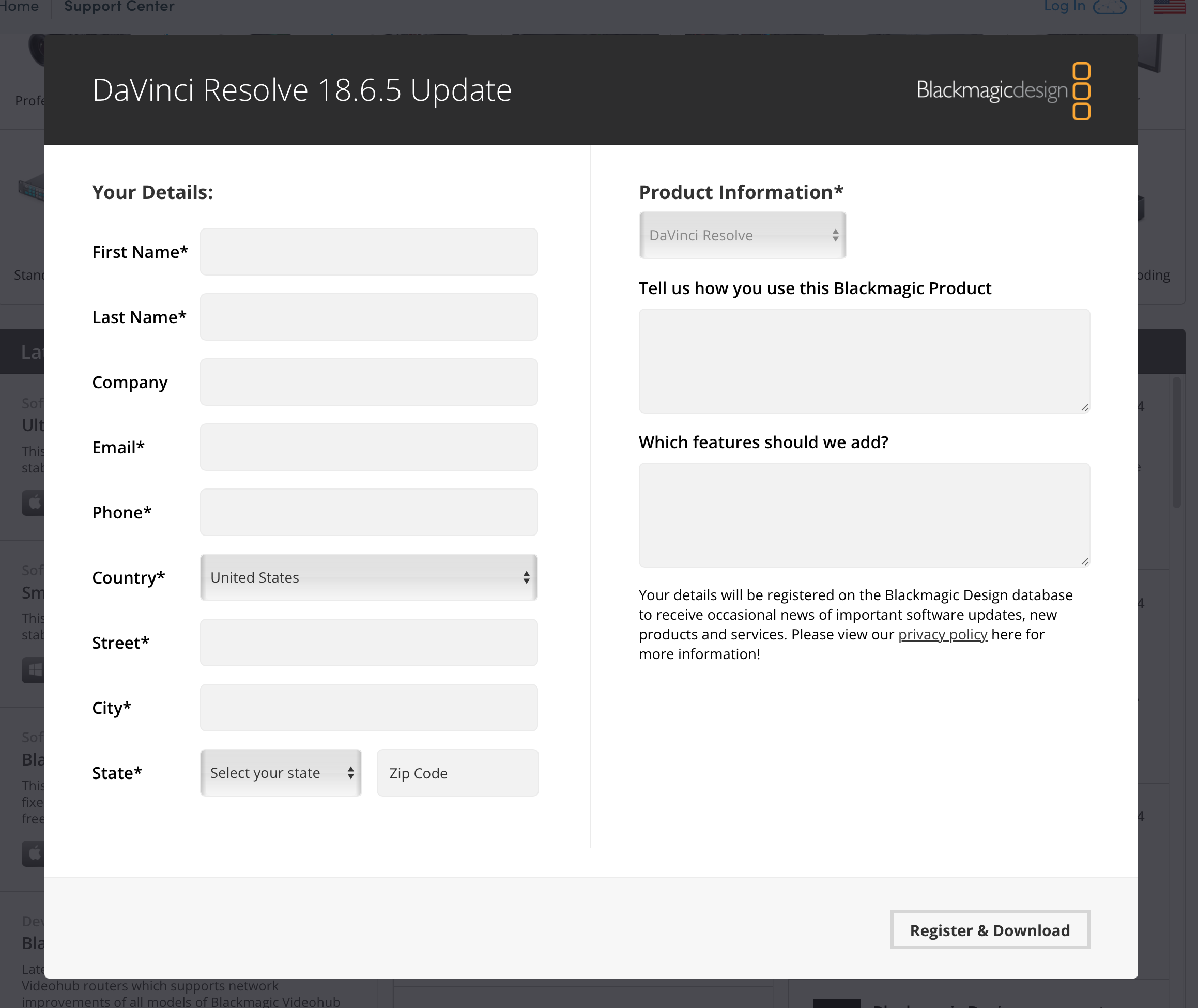 DaVinci Resolve 18.6.6 update page.png